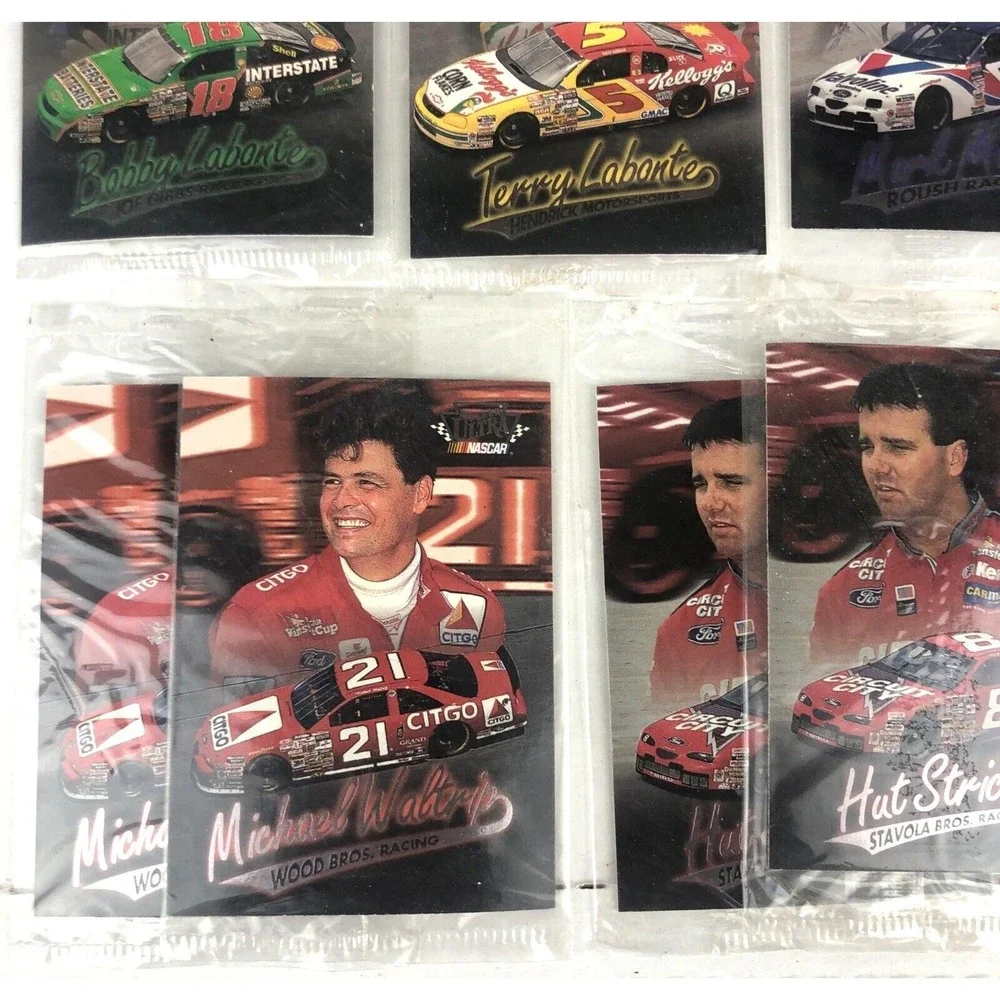 Nascar Race Cards Shoney's Special Fleer Ultra‎ 1997 Factory Sealed Ephemera Vtg